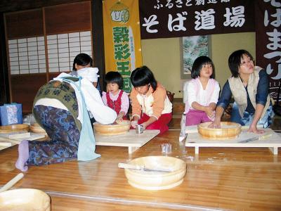 そば打ち体験(そば、かっけ)