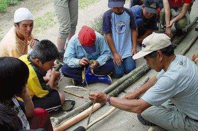 山里海に囲まれた自然・山村漁村生活体験